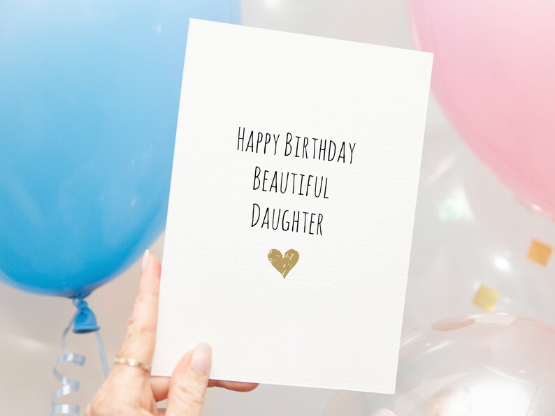 Daughters Birthday Card PRINTABLE DOWNLOAD - Etsy