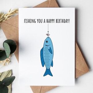 Carte d'anniversaire papa téléchargement imprimable, pêcheur cadeau pêche drôle lui mari petit ami, 60e 85e 58e 33e 29 90 30e 21 numérique instantané