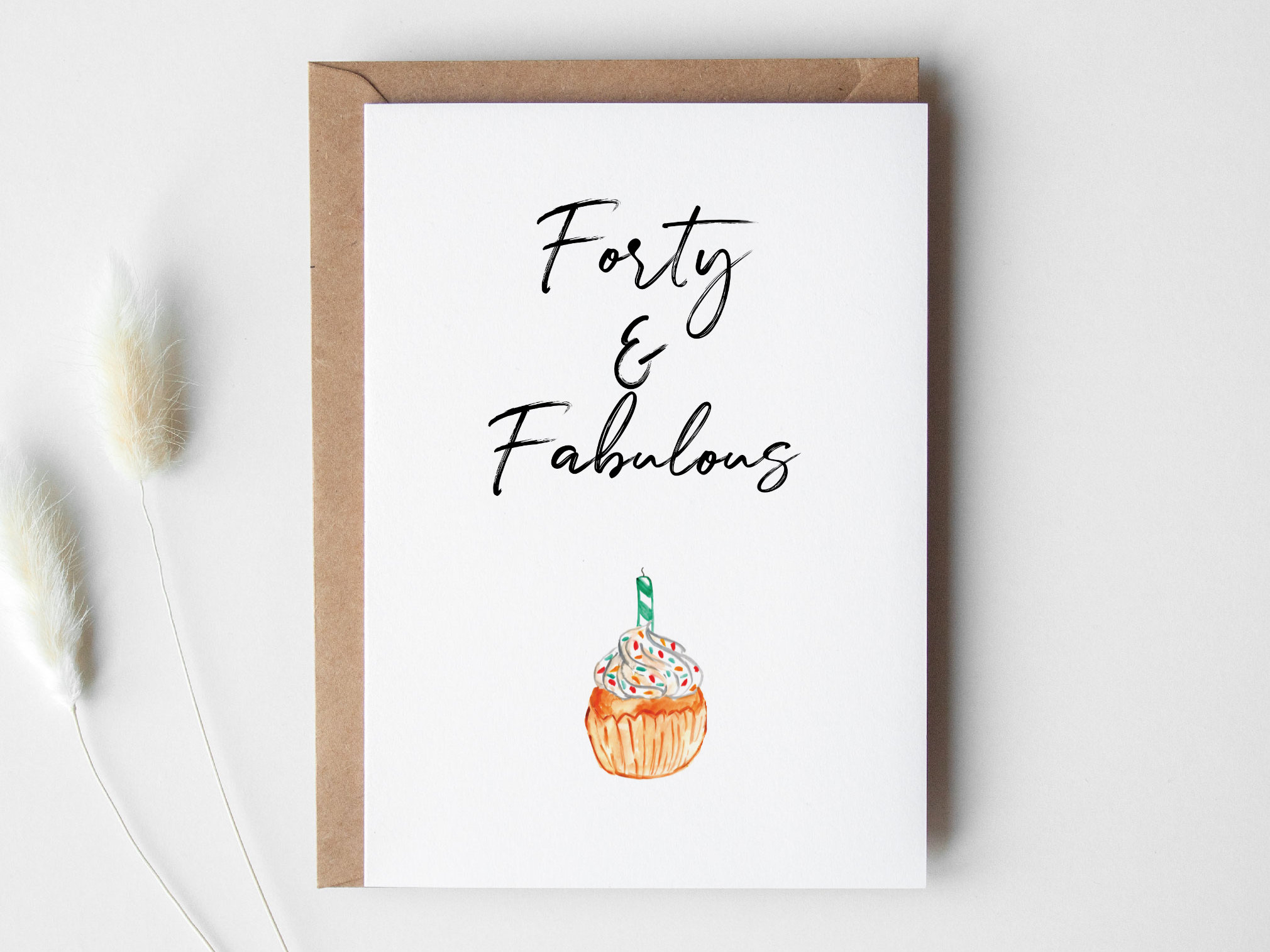 40th Birthday Card PRINTABLE DOWNLOAD - Etsy