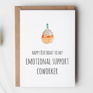 Work Bestie Greeting Card DIGITAL DOWNLOAD, Coworker Birthday Gift image 1