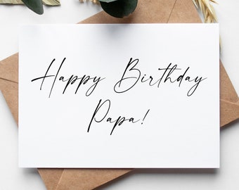 Birthday Card PRINTABLE DOWNLOAD for Papa