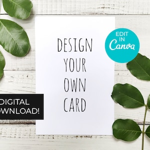 Tarjeta de cumpleaños personalizada DESCARGA DIGITAL, Tarjeta de aniversario personalizada, Cree su propia tarjeta