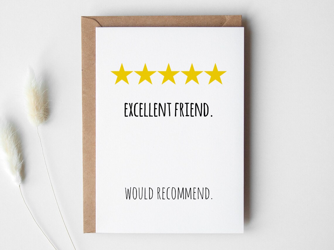 Birthday Card for Friend PRINTABLE DOWNLOAD - Etsy