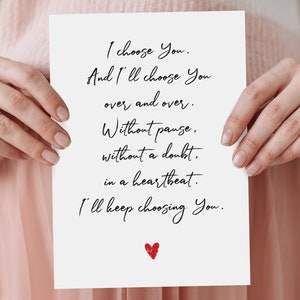 Tarjeta de aniversario imprimible para esposo y él, descarga digital instantánea