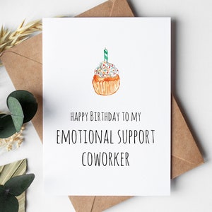 Work Bestie Greeting Card DIGITAL DOWNLOAD, Coworker Birthday Gift image 4