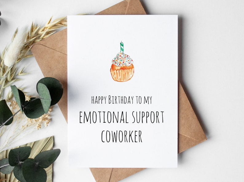 Work Bestie Greeting Card DIGITAL DOWNLOAD, Coworker Birthday Gift image 4