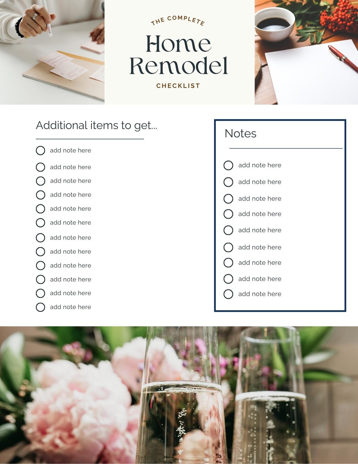 Home Remodel Checklist Printable Home Renovation Checklist Notion ...