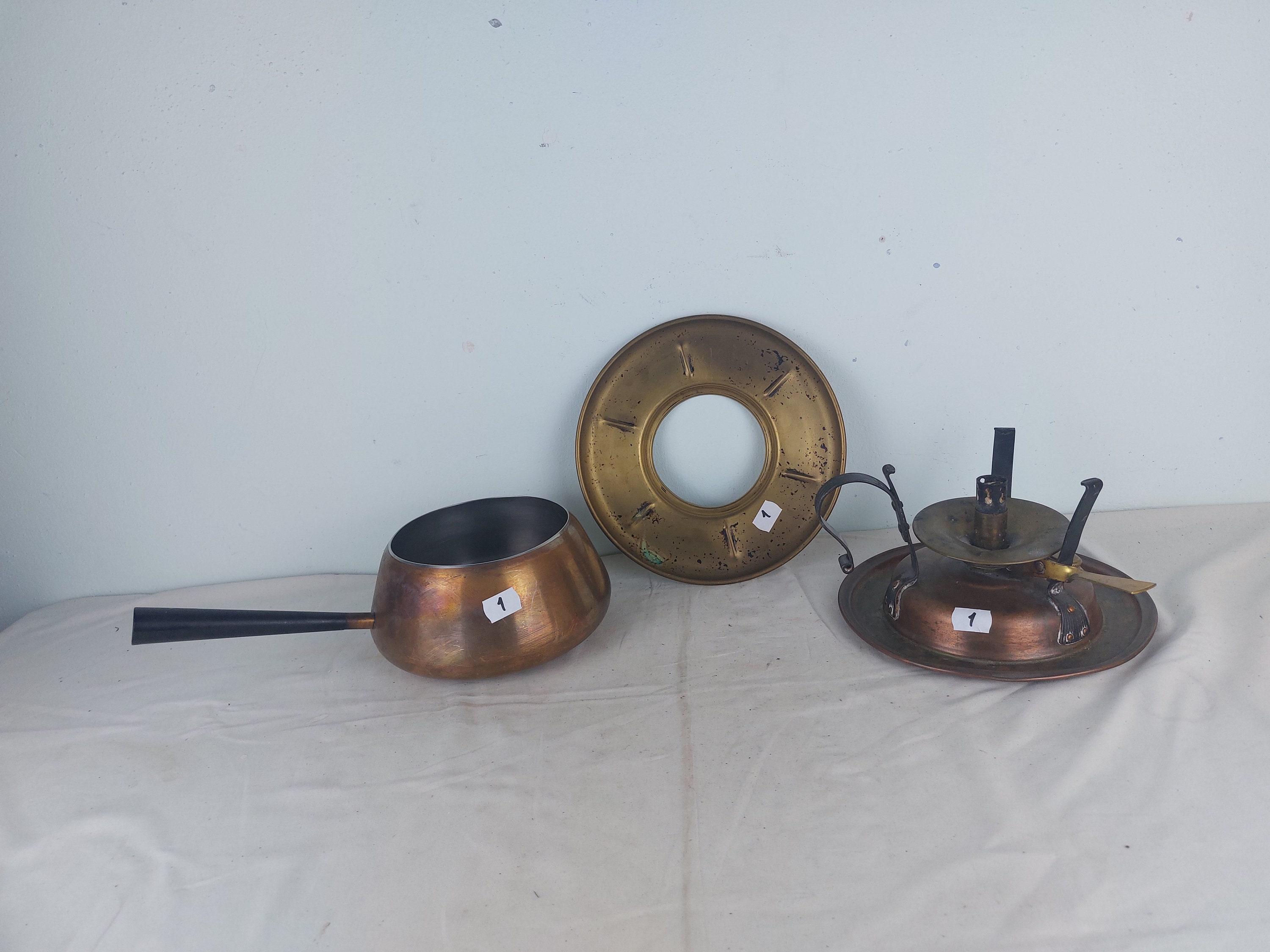 調理器具 STOCKLL NETSTAL SWISS MADE Vintage Stockli, Netstal Swiss Made Copper Ware Fondue Set