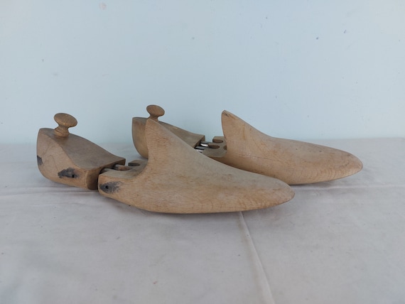 Vintage Wood Shoe Trees, Shoe Shapers, Country, Farmhouse, Primitive decor, decor, home decor, cool