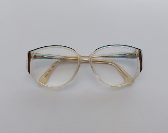 Lunettes Fielmann, lunettes bleues et blanches, monture, rétro, cool,  moderniste, lunettes unisexes, lunettes de lecture, lunettes de travail,  grands