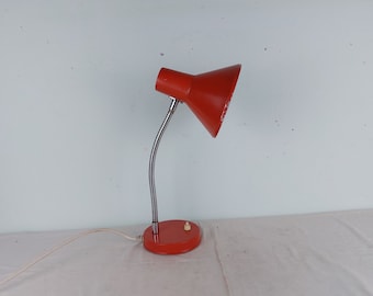 Office table lamp, vintage lamp, retro lamp, red lamp, retro office lamp, office decor, cool, cool, work lamp, gift, gift idea