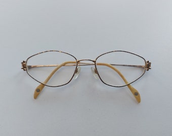 Titan flex glasses, chenbach women glasses, solid eyewear, read glasses, retro glasses, metal frame, silver, gold frame 85