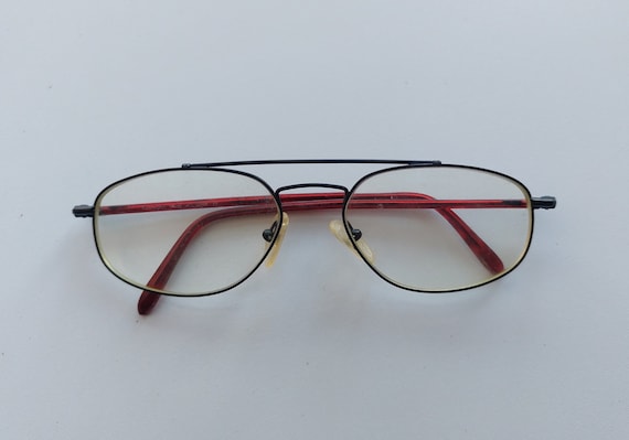 Lunettes Fielmann fabriquees en France lunettes anciennes lunettes de pilote petit verre lunettes aviateur lunettes pour hommes monture en metal monture noire 89 Etsy France