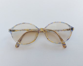 Lunettes Menrad, superbes lunettes pour femmes, vraies lunettes vintage, années 70, années 80, anciennes, vintage, lunettes allemagnes, monture en plastique, monture bleu clair 83