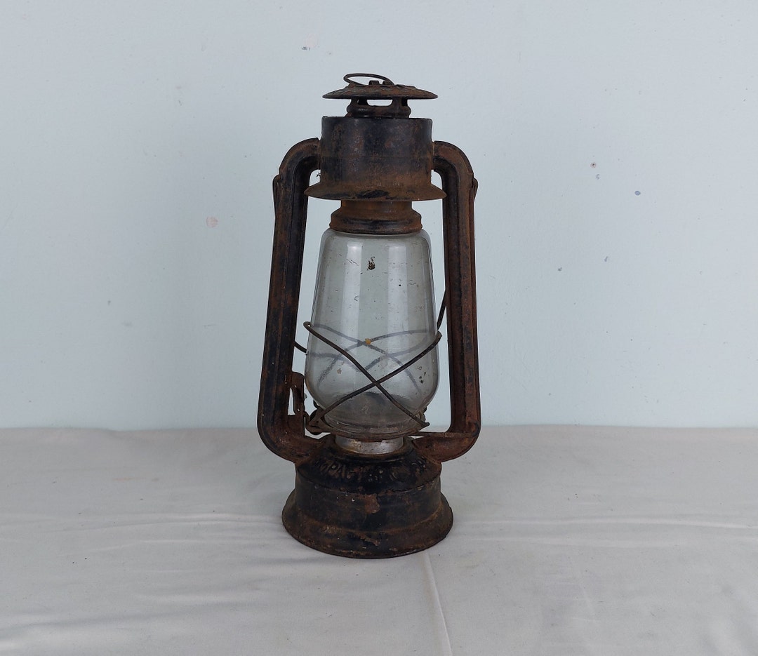 Oil Gas Lamp Vintage Lamp Soviet Lamp Retro Lamp Black Oil Etsy