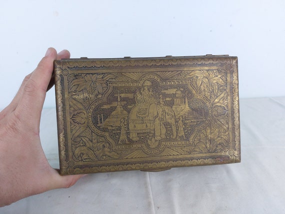 India god, Buddha, religion box, Hindu, Hindu decor, Hindu religion, vintage, retro, Buddha decor, box