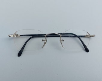 Otto kern glasses, small lens, germany glasses, made in germany, small eyewear, old, vintage eyewear, black frame 96