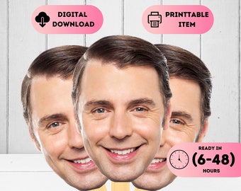 Adult Face on a Stick,Big Head on a Prop,Bachelorette Prop Sticks,Stick for Graduation 2023,Big Head Cutouts,Printable Head On A Stick