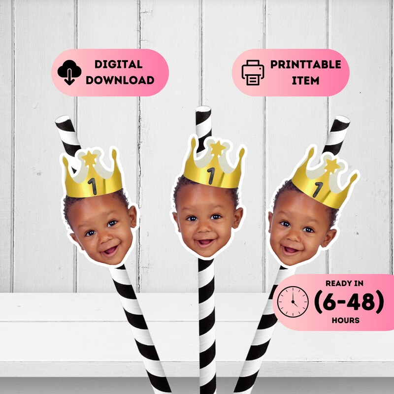 Straw Birthday Crowns - Etsy UK