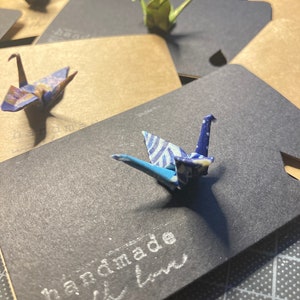 The Unique Papier Origami Kranich Brooch (waterproofed)