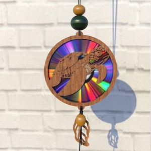 Schildkröte Suncatcher Svg Cnc Template Suncatcher, Reflektierender Karton, Umwidmung von Dvds, Cd, Laser Cut Datei, Cnc Vorlage, SVG, PDF, DXF, S79
