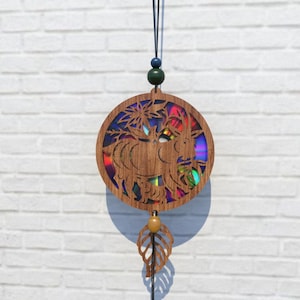 Ziege Suncatcher, Tier Svg Cnc Template Suncatcher, Reflektierender Karton, Umwidmung von Dvds, Cd, Laser Cut Datei, Cnc Vorlage, SVG, PDF,DXF,S206