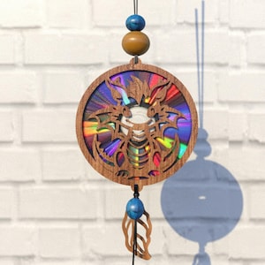 Baby Drache TierSvg Suncatcher, Weihnachten, reflektierender Karton, Umwidmung Dvds,cd,laser cut Datei,cnc vorlagen,svg,pdf,dxf,s73