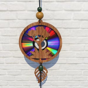 Baum WaldSvg Cnc Template Suncatcher,Reflektionskarton,Umwandlung Dvds,Cd,Laser Cut Datei,Cnc Template,SVG,PDF,DXF,Suncatcher,S265