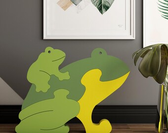 Grodpusselväggkonst: Lagerbehandlad djurfil (digital nedladdning)
