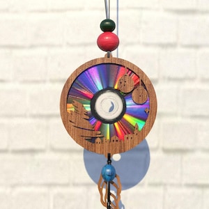 Weihnachtsschmuck Baum Suncatcher SVG, Schablone, Reflektierender Karton, Wiederverwendbare DVDs, CD, Laser Cut Datei, Cnc Vorlage, SVG, PDF,DXF,S98