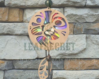 Flower Suncatcher Laser Cut File: Repurposed DVD, Glowforge SVG (Digital Download)