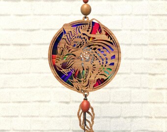 Lion Suncatcher SVG: Laser Cut File, CD DVD Repurpose (Digital Download)