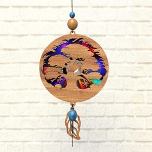 Baum, WaldSvg Suncatcher,Reflektierende Pappe,Umwandlung Dvds,Cd,Laser Cut Datei,Cnc Vorlage,SVG,PDF,DXF,Suncatcher,S52