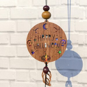 Fröhlicher Halloween Svg Suncatcher,Reflektierender Karton, Wiederverwendbare Dvds,Cd,Laser Cut Datei,Cnc Vorlagen,Svg,PDF,DXF,Suncatcher,S66