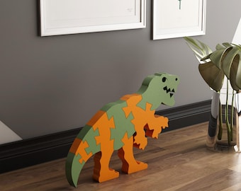 T-Rex dinosauriepussel laserskuren fil (SVG, DXF, PDF)