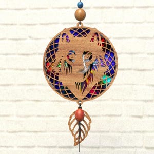 Wolf Kopf Tier Svg Cnc Template Suncatcher,Reflexionskarton,Umwandlung Dvds,Cd,Laser Cut Datei,Cnc Template,SVG,PDF,DXF,Suncatcher,S26