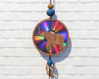 Animal Suncatcher SVG Laser Cut File: CD/DVD Repurpose Template