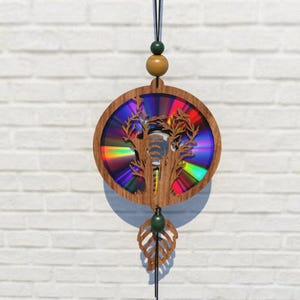 Baum WaldSvg Cnc Template Suncatcher,Reflektionskarton,Repurgebrauchte DVDs,Cd,Laser Cut Datei,Cnc Template,SVG,PDF,DXF,Suncatcher,S267