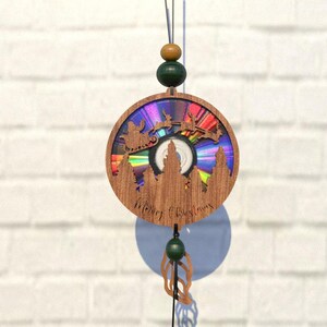 Frohe Weihnachten Suncatcher SVG, Schablone, Laser Cut Datei, Cnc Vorlage,Svg,Svg,PDF,DXF