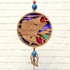 Fisch mit offenem Mund Tier,Svg Suncatcher,Reflexionskarton,Repurposing Dvds,Cd,Laser Cut Datei,Cnc Template,SVG,PDF,DXF,Suncatcher,S46
