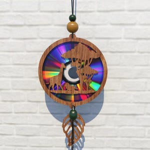 Jungle Tier Svg Cnc Template Suncatcher,Reflexionskarton,Umwandlung Dvds,Cd,Laser Cut Datei,Cnc Template,SVG,PDF,DXF,Suncatcher,S266