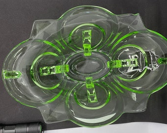 August Walther & Sohne AG Dresden scale 1937 model Irene in pressed glass in green