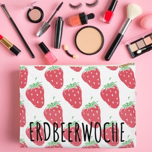 Tasche Erdbeerwoche Periode Menstruation Hygieneartikel, Mädchen Tasche Organizer, Binden Tampons Aufbewahrung Täschchen, Geschenk Freundin