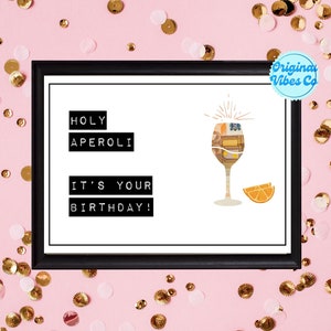 Cadeau d'argent d'anniversaire, Saint Aperoli, téléchargement PDF Din-A4 à imprimer, carte amusante, carte d'anniversaire, idée d'emballage de billets de banque