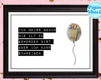 Regalo Di Denaro Creativo In Legno - 'Tutto Per Il Prossimo Viaggio' Con Biglietto E Spazio Per Messaggio, Formato Piccolo