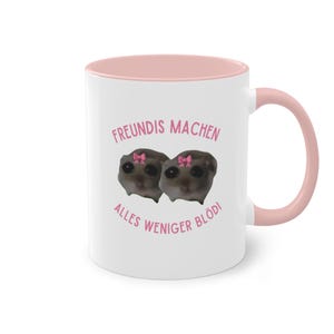 Friends make everything less stupid, Sad Hamster Mug, Funny Meme Tik Tok Viral coffee cup gift, office mug gift, Coffee Mug Hamsti