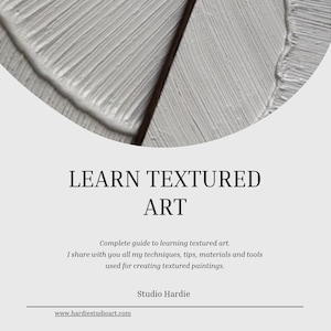 Learn textured art - Ebook on relief art - Complete guide to learn how to create plaster paintings