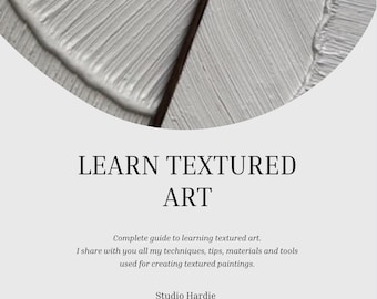 Learn textured art - Ebook on relief art - Complete guide to learn how to create plaster paintings