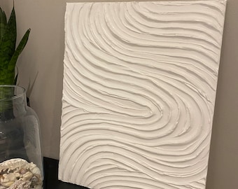 Plaster Wall Art | Textured Canvas | Plaster Painting | Handmade Wall Art