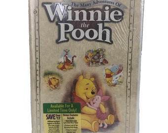 The Many Adventures of Winnie the Pooh VHS 25th Anniversary Brand New Seal 2002